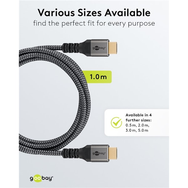 HDMI™-kabel med ultrahög hastighet