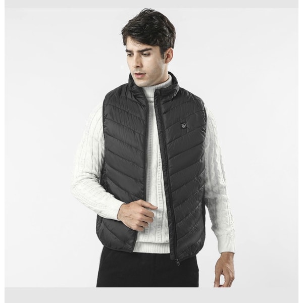 Varm vest Sort XL