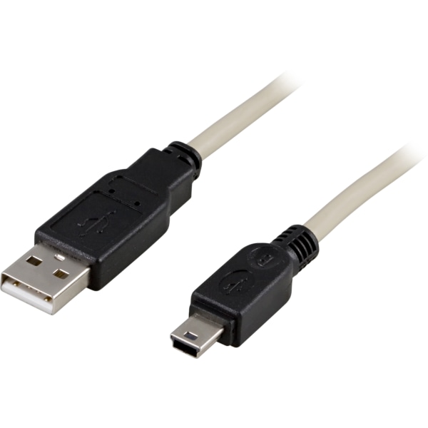 deltaco USB 2.0 cable Type A male - Type Mini B male 0.5m
