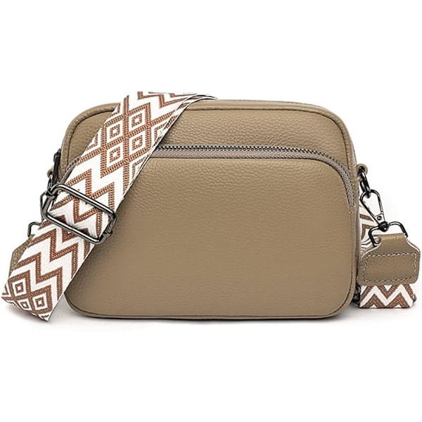 Crossbody taske skulderrem taske PU læder Sort
