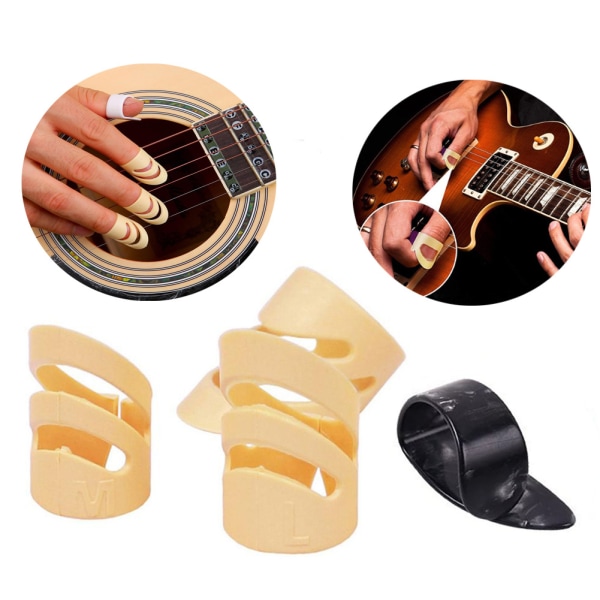 Kitaran sormesuojat, silikonisuojat, 5-osainen Beige db46 | Beige | Fyndiq