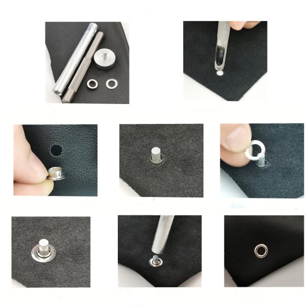 Set med DIY-Genomföringar, 200-pack (4 Färger x 50 set)