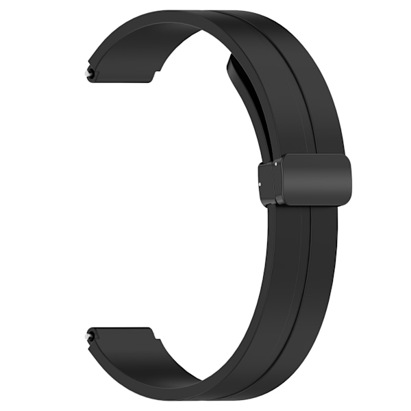 Magnetiskt Klockarmband i Silikon, 12 mm Svart