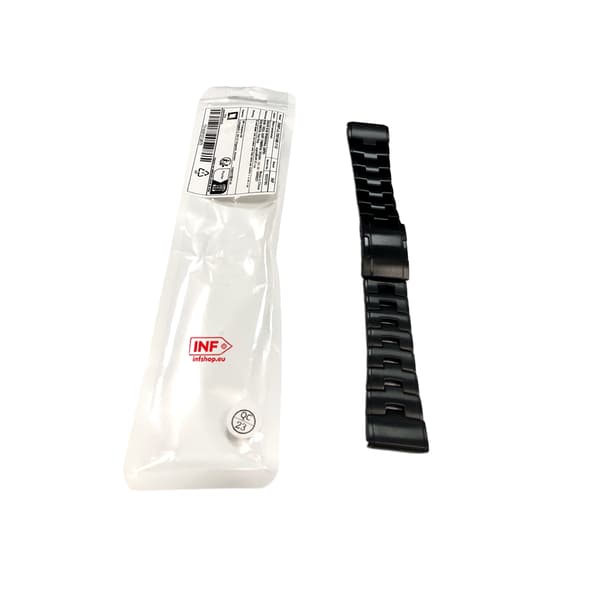 Titanium urrem til Garmin Fenix 7X/6X/5X - Hurtigudløser, 26mm, Sort
