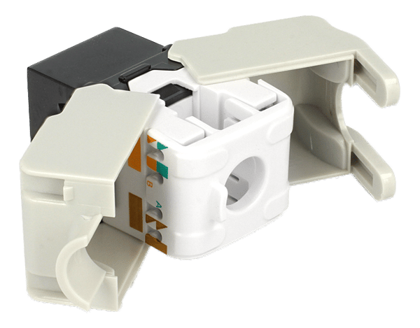 Keystone Module RJ45 jack > LSA Cat.6 UTP black
