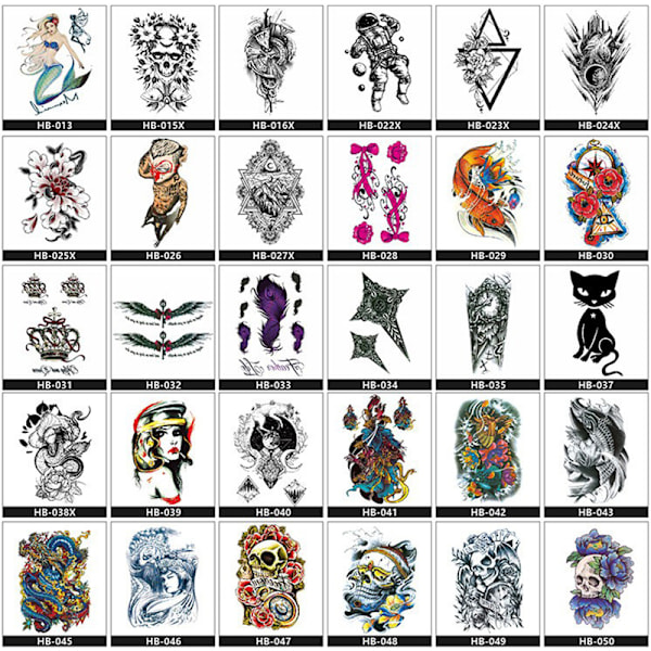 Dreamcatcher Midlertidig Tatoveringsærme, Store Arm Tatovering Stickers 4