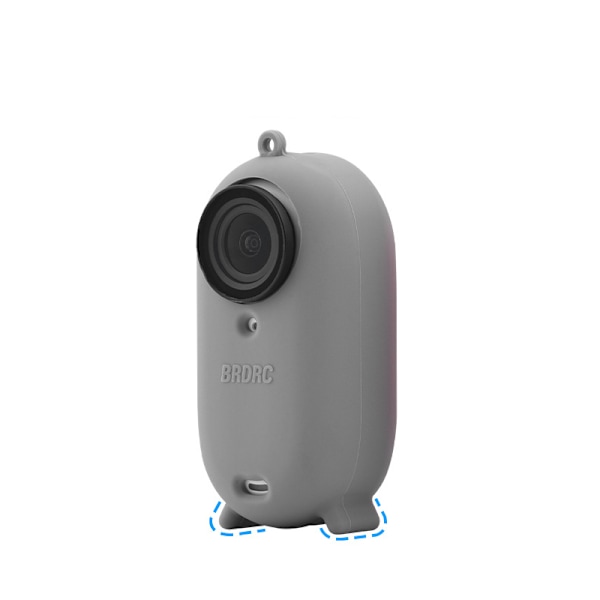Actionkamera silikonskydd med linsskydd för Insta360 Go 3 Grå