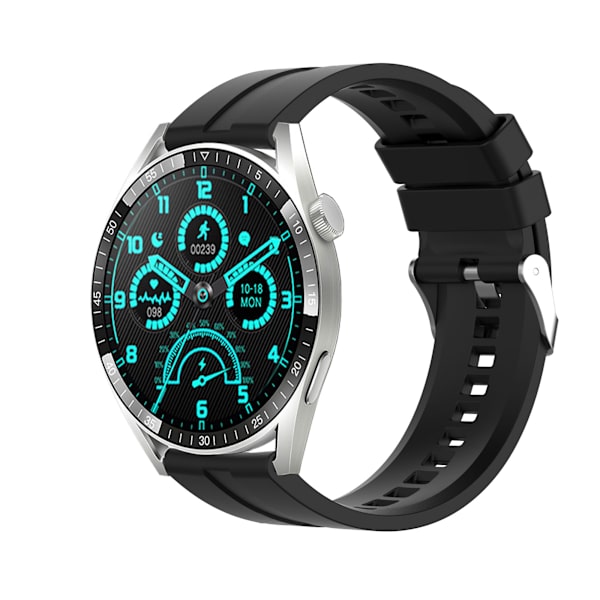 Kellon ranneke 22 mm Garmin/Huawei/Samsung Galaxy Watch Musta