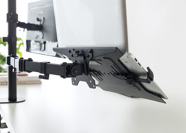 OFFICE Universal laptop holder, steel, VESA, black