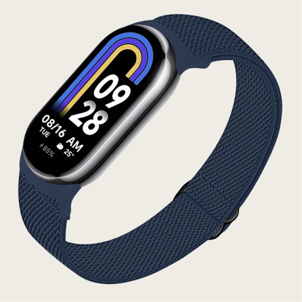 Xiaomi Mi Band 8 vävd rem Mörkblå