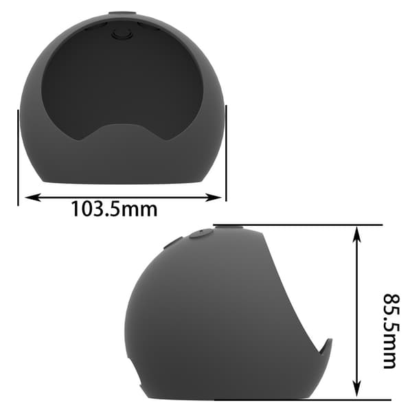 Beskyttende silikoneetui til Echo Dot 4. generation Black Black