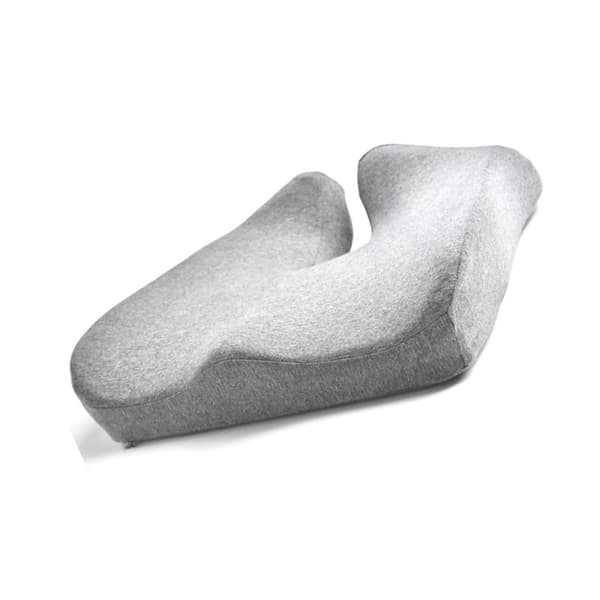 Memory Foam Ländryggsstöd Sittdyna med Foder - Ergonomisk Komfort för Kontor & Hem