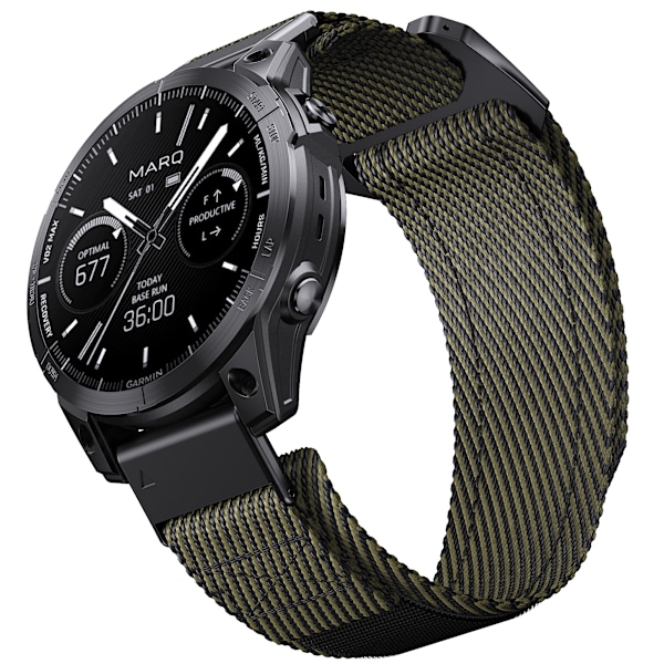 Quick Release 26mm Vævet Nylonrem til Garmin Fenix 7