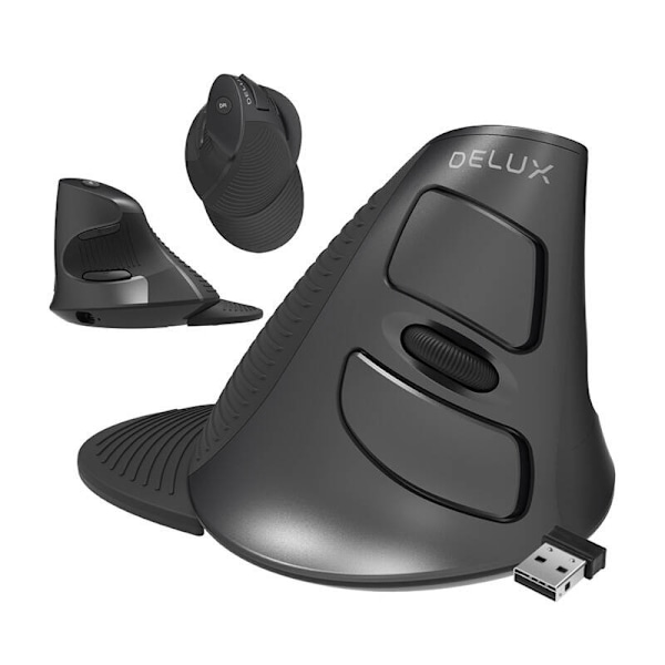 Langaton +2,4 G pystyhiiri Delux M618G DB
