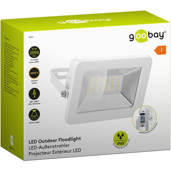 LED-strålkastare för utomhusbruk, 30 W