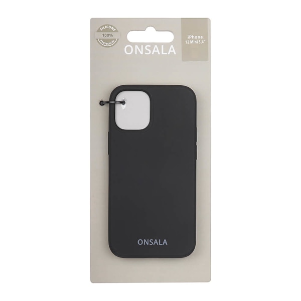 Mobilskal Silikon Black - iPhone 12 Mini