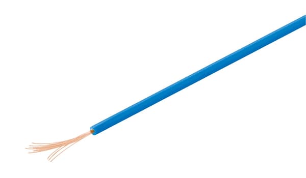 Eristetty kuparilanka, 10 m, sininen
