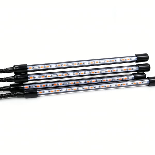Växtlampa / växtbelysning med 4 flexibla LED lysrör 2-pack