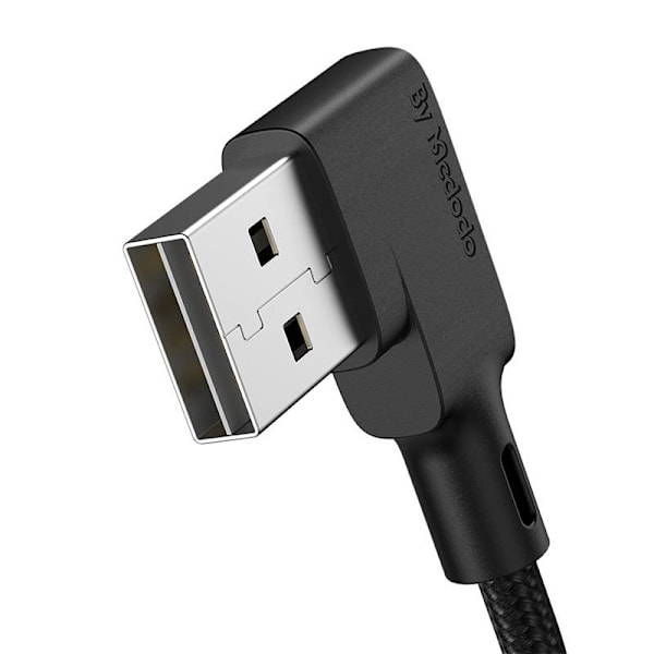 USB til USB-C kabel, Mcdodo CA-7310, vinklet, 1,8 m (sort)