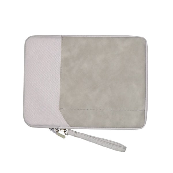 Beskyttende tablet-etui med lynlås Lysegrå M