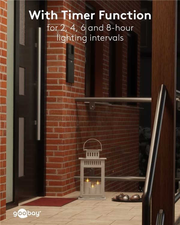 Set med 3 LED-ljus "Outdoor"