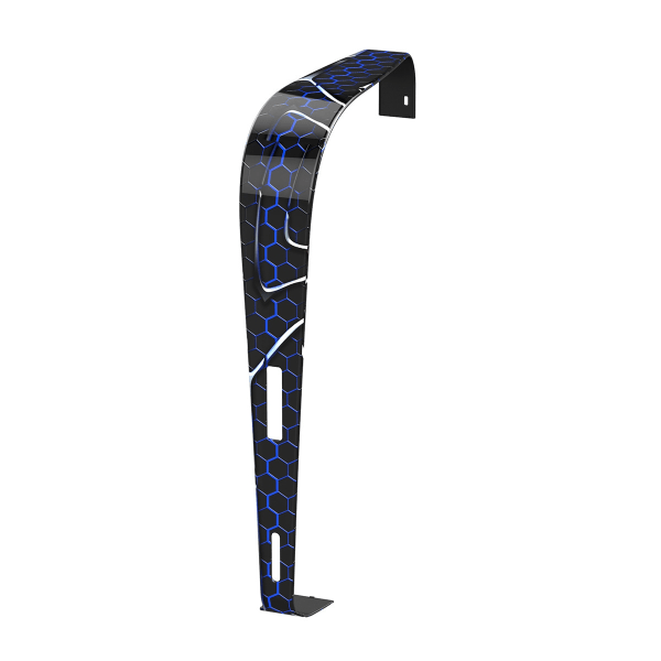 PS 5 värd dekorativ remsa skyddsöverdrag Svart + Blå