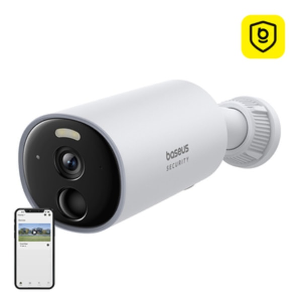 Baseus B1 2k utomhuskamera (vit)