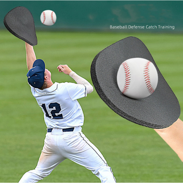 Baseballhandske til fangsttræning Sort