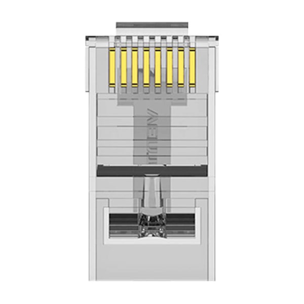 Pistoke RJ45 CAT6 UTP Liitin Tuuletus IDDR0-100 Läpinäkyvä 100 kpl.