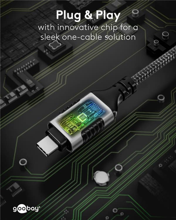 Ethernet-kaapeli USB-C™ 3.1 - RJ45, ohut, 1 m