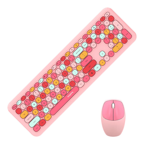 MOFII Trådlöst tangentbord+mus 666 Rosa