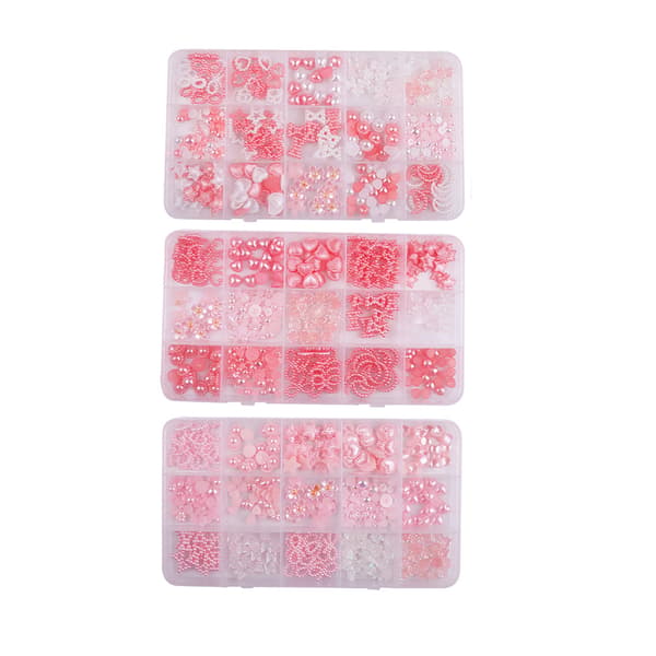 DIY-set med blandade pärlor för nagelkonst