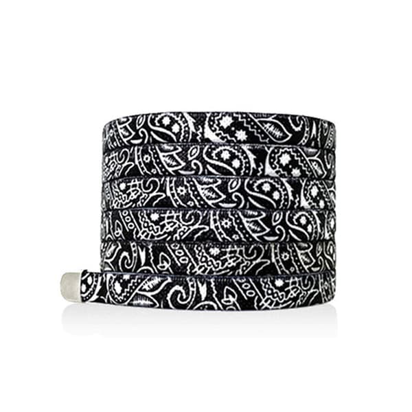 Bindefrie elastiske snørebånd Black Black