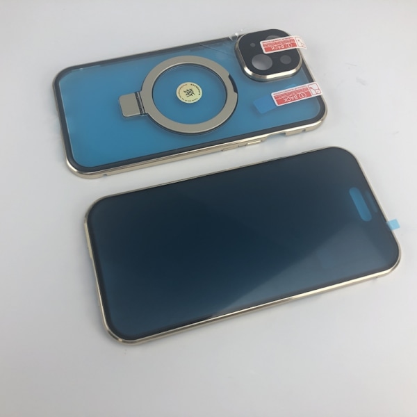 Magnetiskt Fodral med Integritetsskydd för iPhone iPhone 15 Champagne