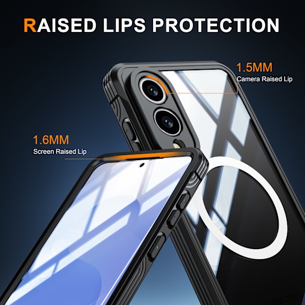 Stötsäkert Fodral för Samsung Galaxy S25 Edge Svart