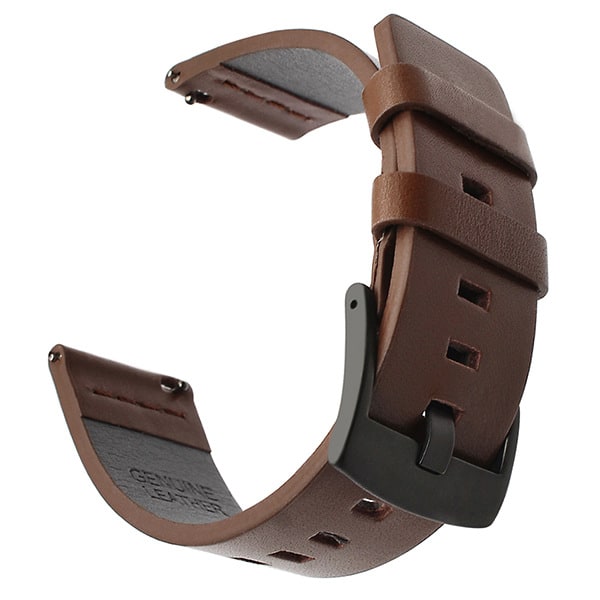 24 mm urrem til Suunto & Fossil Smartwatches kaffe