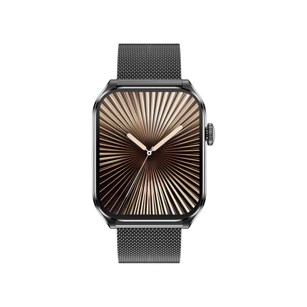 Multifunktionell Smartwatch med AMOLED-skärm, Bluetooth-samtal och Hälsoövervakning Black Black