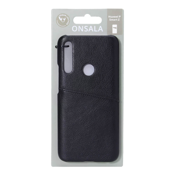 Mobilskal Läder Svart - Huawei P Smart Z