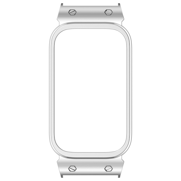 Metalramme til Xiaomi Band 9 Active/Redmi Band 3 (18MM) Sølv