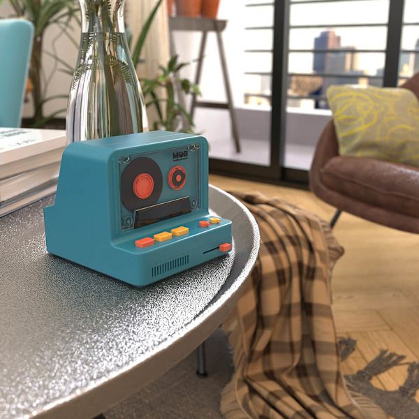 Högtalare Retro Kamera Blå