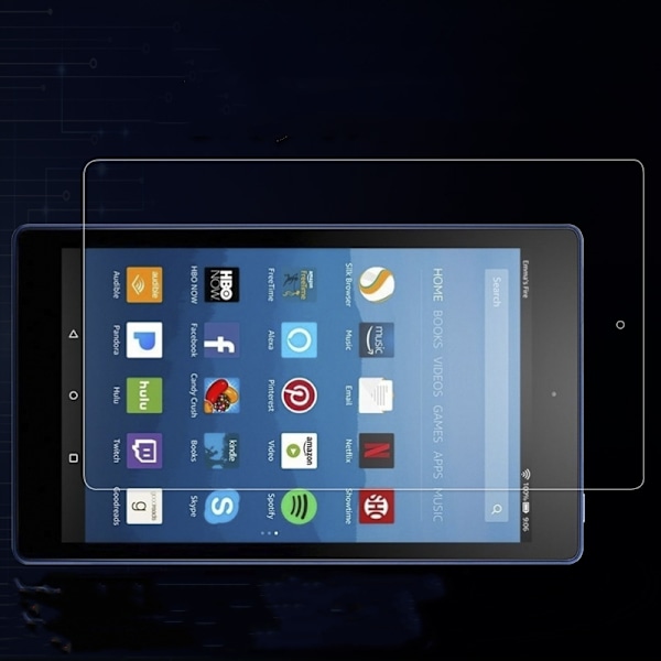 2-pak hærdet glasskærmbeskytter til Amazon Amazon Fire HD8|HD8Plus(8.0)2022