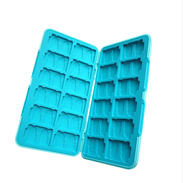 Magnetisk spilkortetui til Switch OLED - 24 patroner Blue Blue