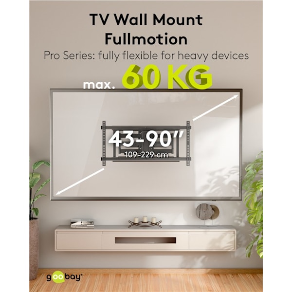 TV-väggfäste FULLMOTION (XL)