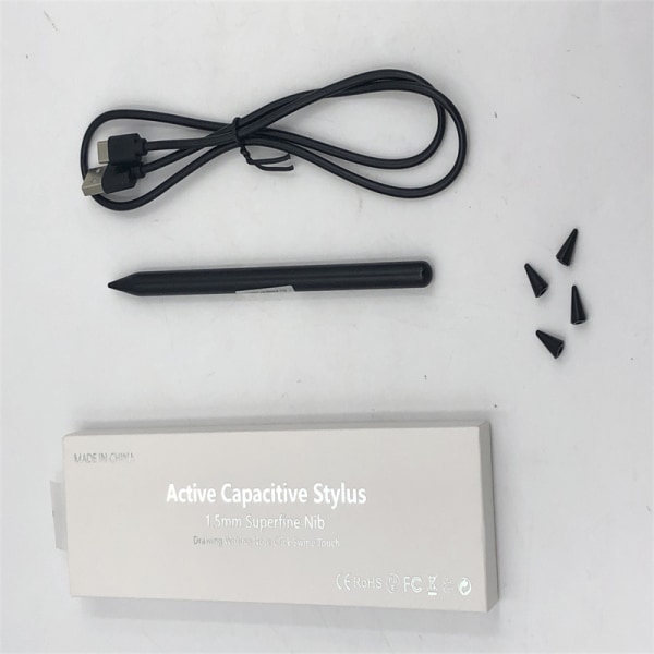 INF Stylus-kynä iPadille (2018 ja uudemmat) USB-C iPad Musta