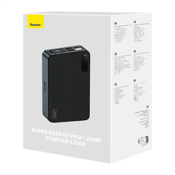 Starthjälp för bil Baseus Black Super Energy Pro+ 1200A (svart)