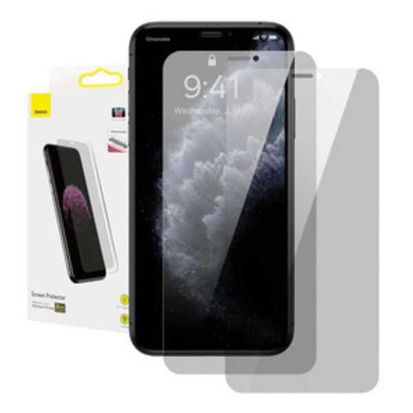 Baseus 0,3 mm skärmskydd (2 st förpackning) för iPhone XS Max/11 Pro Max 6,5 tum