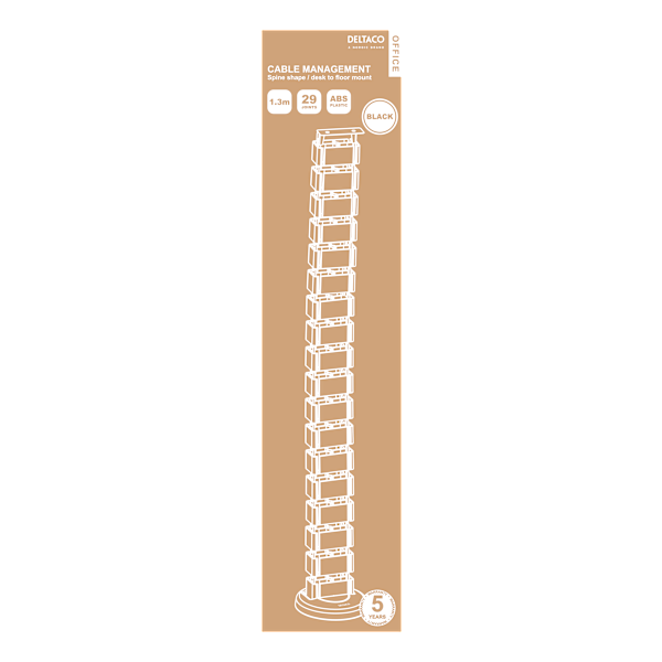 Office, Spine Cable Organizer & Hider, black