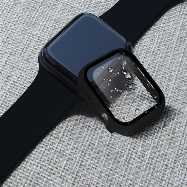 Skærmbeskytter Apple Watch 4/5 (44 mm) Hærdet glas Sort