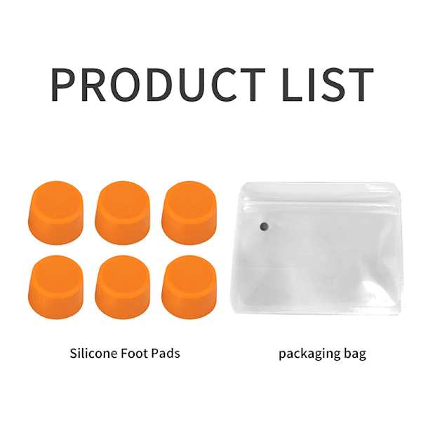 Orange Silikon Foot Pad Set för DJI Avata 2 Drone