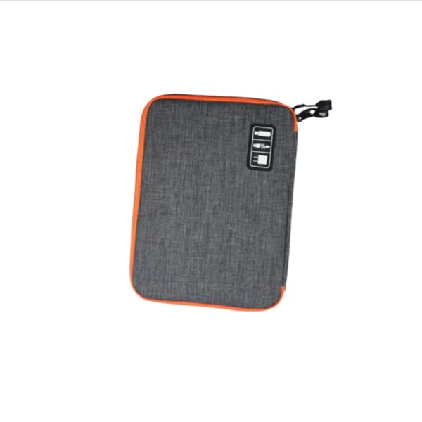 Kompakt teknologiorganizer - Lille etui til elektroniktilbehør Grey Grey